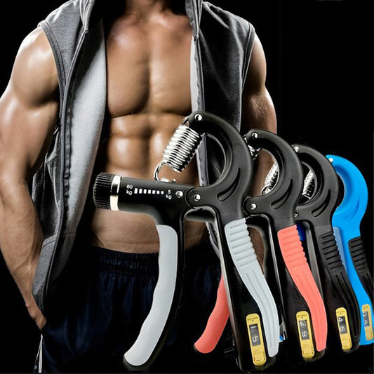 Wrist trainer with counter and adjustable resistance