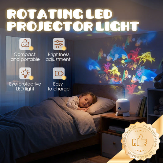 ✨ Rotující LED Projektor – Efekt Galaxie | Skladem 🌌🛌📦