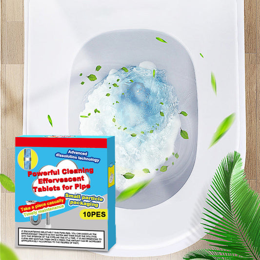 🔥 50% SLEVA ❤️ Šumivé tablety na čištění trubek – rychle rozpouštějí ucpávky z vlasů a tuku, osvěžují a působí antibakteriálně – do dřezu, toalety a podlahových odtoků.
