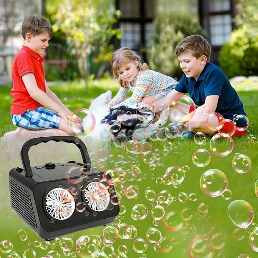 🔥 Přenosný stroj na výrobu bublin s více otvory 👶💕