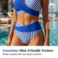 👙 Barevně blokované bikiny S-3XL: Stylové a tvarující dvoudílné plavky2 🌊