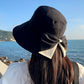 🌞 Chraňte se před sluncem – Dámský skládací slaměný klobouk s mašlí – platba na dobírku 👒