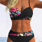 Dámské push-up bikini set – křížový design, tvarující pásek – S–2XL – pláž / léto