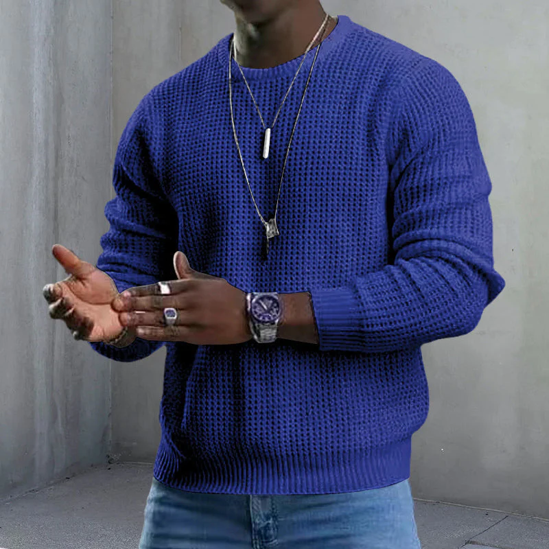 ✨2026 Collection at 50% OFF🎁JMIERR Men's Crewneck Sweater Soft Casual Sweaters Classic Long Sleeve Pullover Sweaters with Ribbing Edge