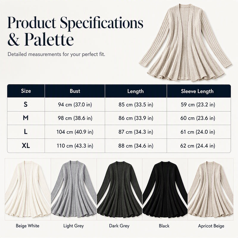 🧶 Effortless Layering | Women's Textured-Knit Open-Front Relaxed Cardigan