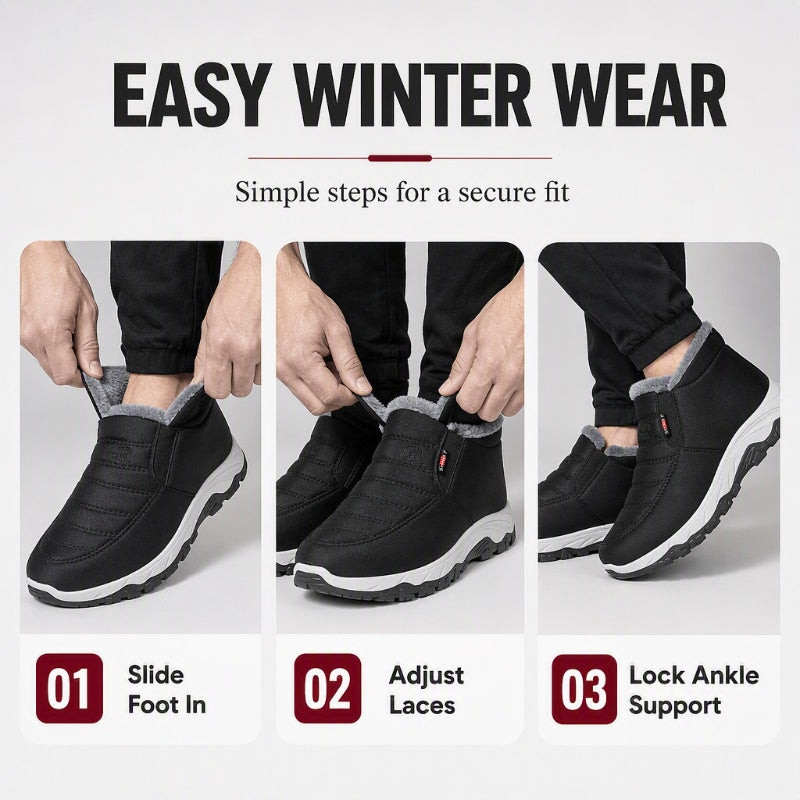 ❄️  Warm Slip-On Snow Boots – Cosy Comfort & Winter Protection