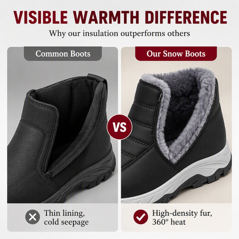 ❄️  Warm Slip-On Snow Boots – Cosy Comfort & Winter Protection