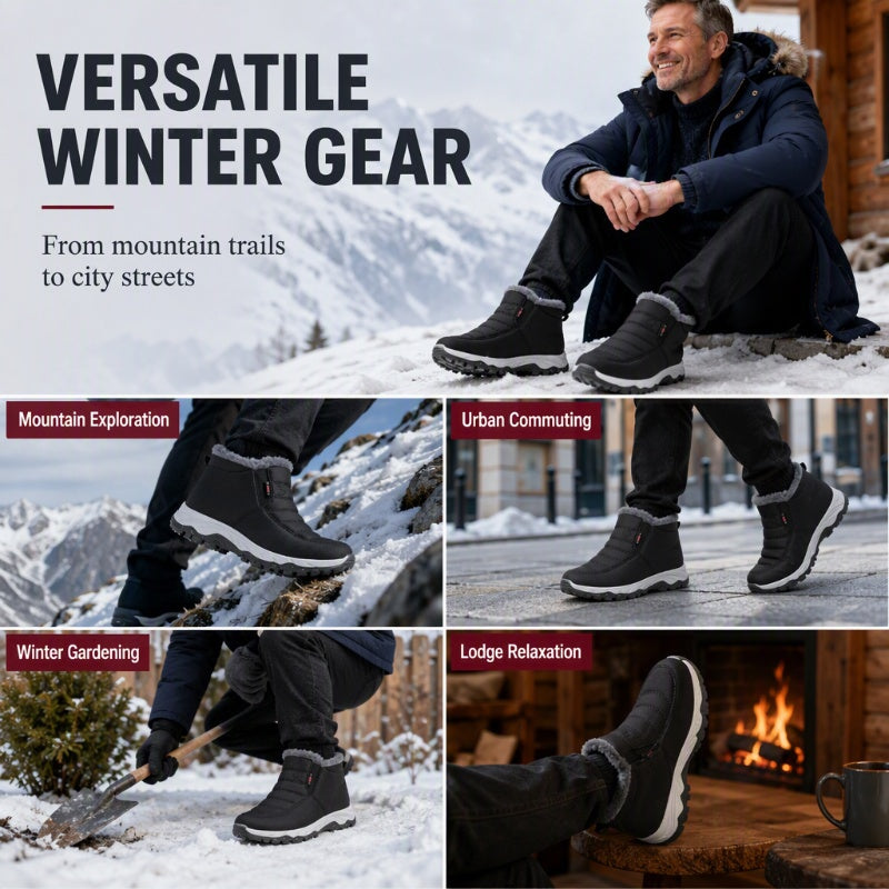 ❄️  Warm Slip-On Snow Boots – Cosy Comfort & Winter Protection