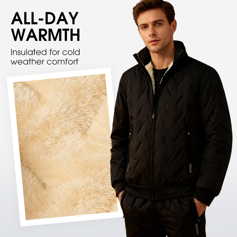 ❄️ Men's Stylish Warm Jacket & Pants Two-Piece Set