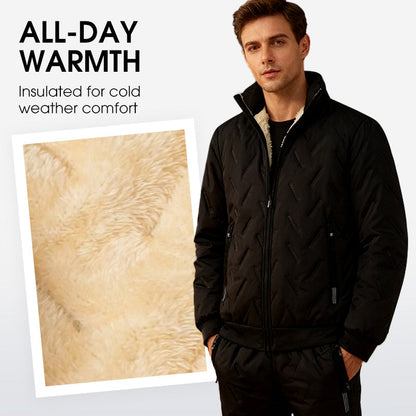 ❄️ Men's Stylish Warm Jacket & Pants Two-Piece Set
