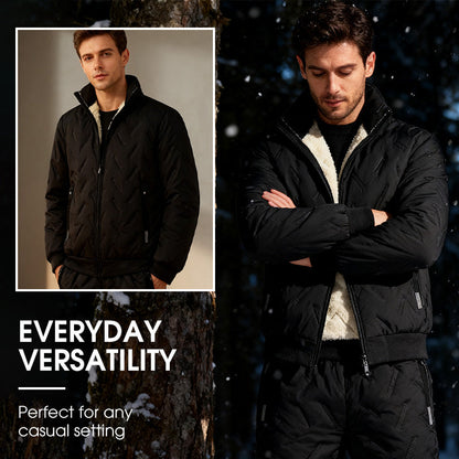 ❄️ Men's Stylish Warm Jacket & Pants Two-Piece Set