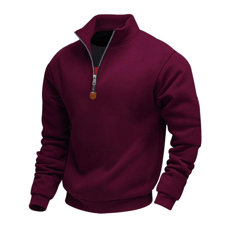 🖤Black Friday Sale:50% OFF🖤 🍂 Easy Everyday Comfort | Men's Warm-Lined Stand-Collar Quarter-Zip Pullover