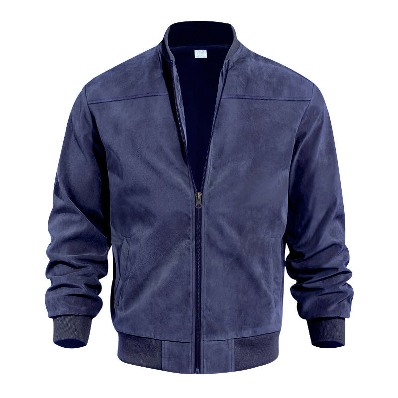 🧥Men's Classic Bomber Jacket with Zip Front – Timeless, Comfortable & Effortlessly Stylish