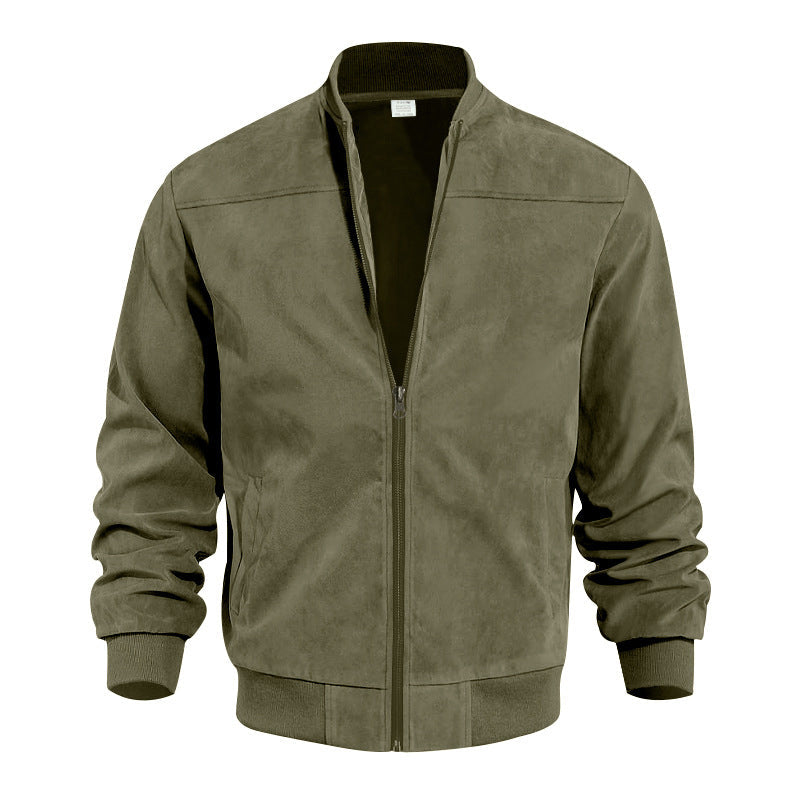 🧥Men's Classic Bomber Jacket with Zip Front – Timeless, Comfortable & Effortlessly Stylish