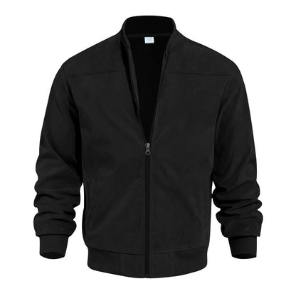 🧥Men's Classic Bomber Jacket with Zip Front – Timeless, Comfortable & Effortlessly Stylish