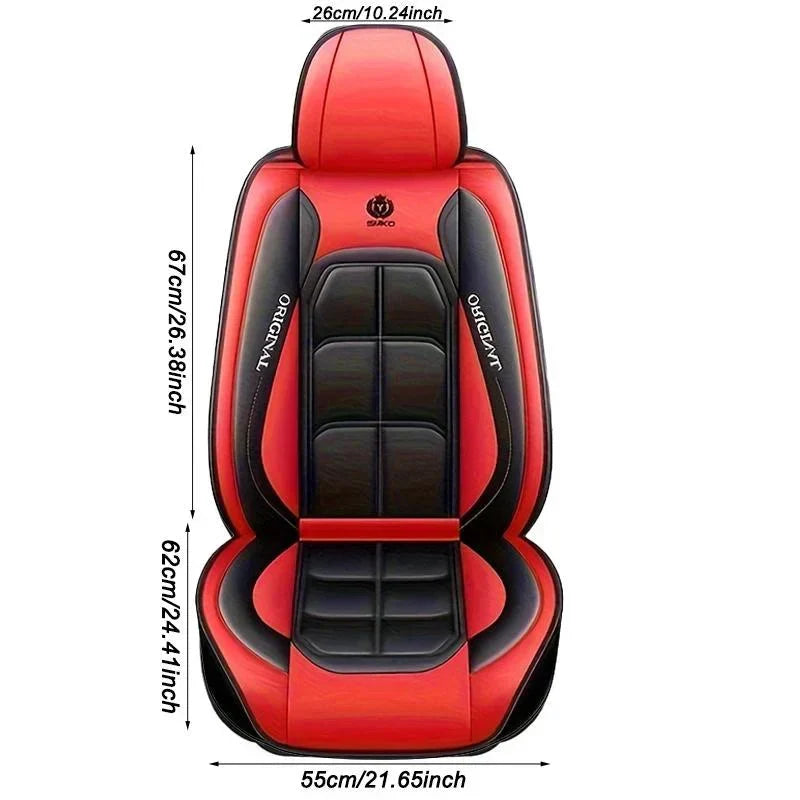 🔥2026 Hot Sale 50% OFF 🔥Premium Leather Front Seat Covers – Universal Fit for Sedans, SUVs & Trucks-1