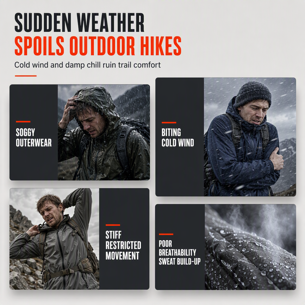 ⏳LAST DAY SALE ONLY ￡22.99!!🍁🧥 Men's Outdoor Windbreaker with Detachable Hood