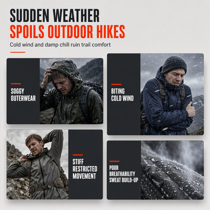 ⏳LAST DAY SALE ONLY ￡22.99!!🍁🧥 Men's Outdoor Windbreaker with Detachable Hood