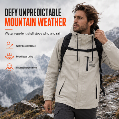 ⏳LAST DAY SALE ONLY ￡22.99!!🍁🧥 Men's Outdoor Windbreaker with Detachable Hood