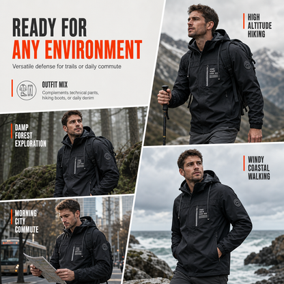 ⏳LAST DAY SALE ONLY ￡22.99!!🍁🧥 Men's Outdoor Windbreaker with Detachable Hood