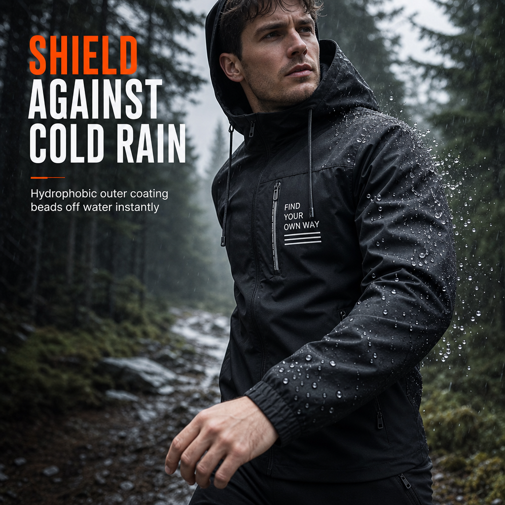 ⏳LAST DAY SALE ONLY ￡22.99!!🍁🧥 Men's Outdoor Windbreaker with Detachable Hood