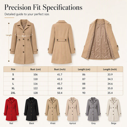 🧥 Cinched Waist, Polished Silhouette | Women's Belted Single-Breasted Coat ⚡ Free Shipping