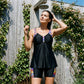 Women's Flowy Tankini Top and Shorts Swimsuit-4