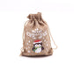 Christmas Burlap Gift Bags with Drawstring-36