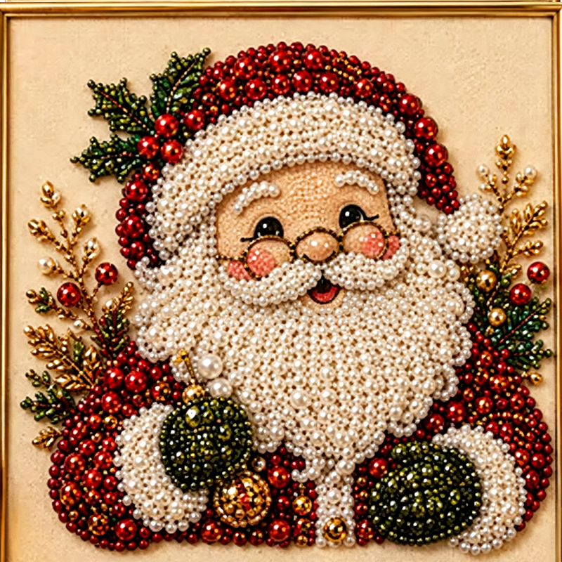 Christmas Pearl & Rhinestone Painting Kit-8