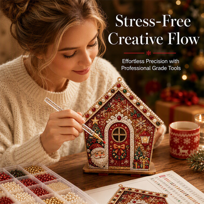 3D DIY Pearl Art Christmas Painting Kit-1