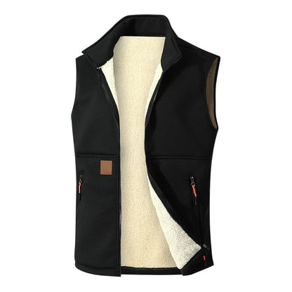 ❄️💕 Unisex Winter Plush-Lined Warm Vest