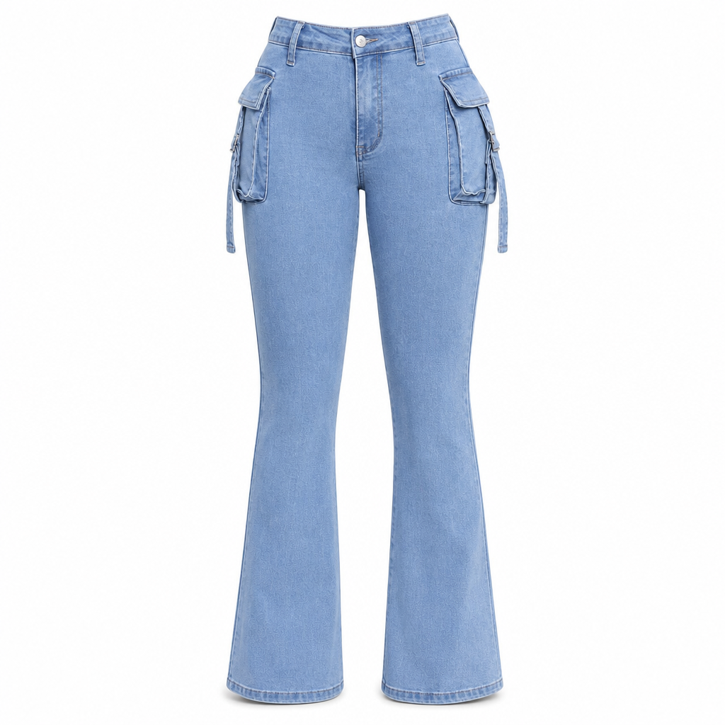 ✨👖Women's High Stretch Slim Fit Cargo Flare Jeans with Flap Pockets✨𝘉𝘶𝘺 𝘢𝘯𝘺 2 𝘢𝘯𝘥 𝘨𝘦𝘵 𝘢𝘯 𝘦𝘹𝘵𝘳𝘢 8% 𝘥𝘪𝘴𝘤𝘰𝘶𝘯𝘵