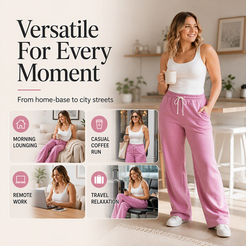 🏃‍♀️ Casual High-Waisted & Wide-Leg — Women’s Sweatpants 👖✨