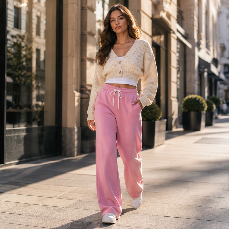 🏃‍♀️ Casual High-Waisted & Wide-Leg — Women’s Sweatpants 👖✨