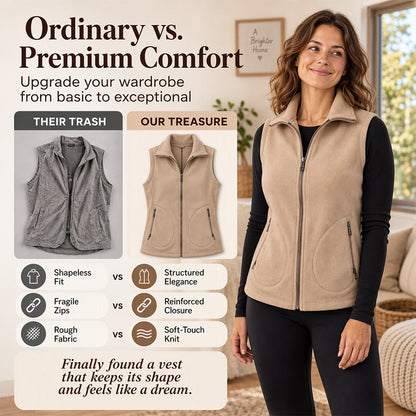 Women's Winter Thermal Stand Collar Vest