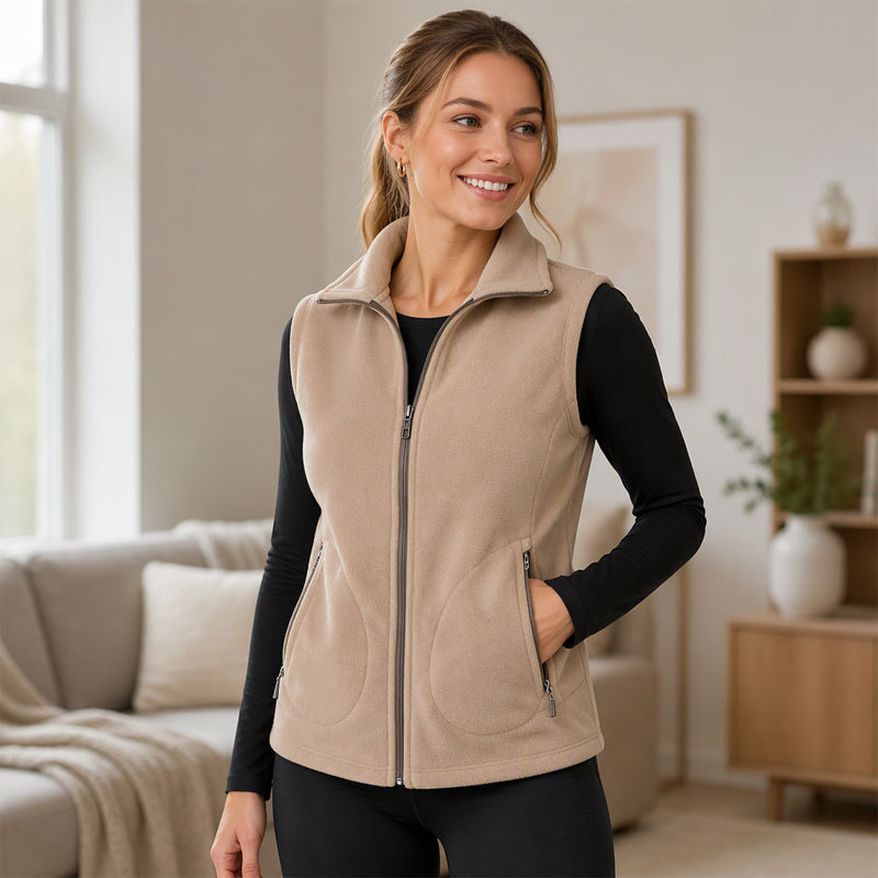 Women's Winter Thermal Stand Collar Vest