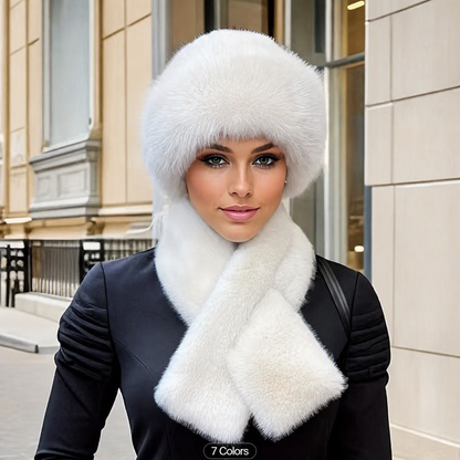 🎉This Week's Special Sales - 50% OFF✨ Winter Plush Scarf & Hat Set –Full Head & Neck Coverage, Blocks Severe Cold 🧣❄️