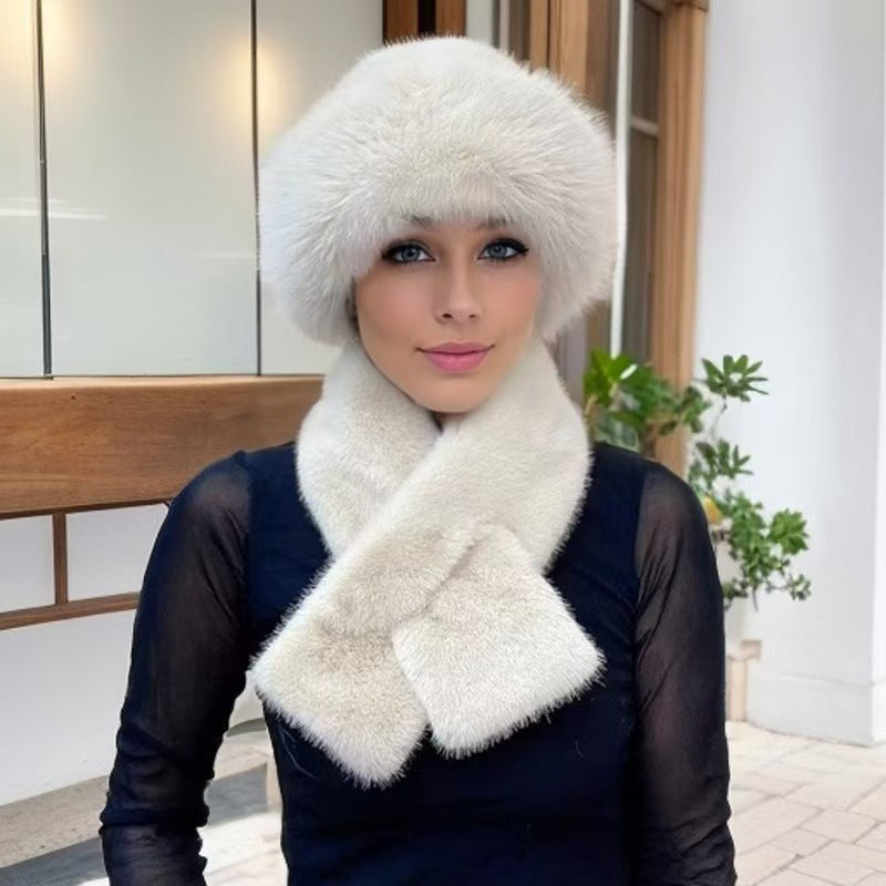 🎉This Week's Special Sales - 50% OFF✨ Winter Plush Scarf & Hat Set –Full Head & Neck Coverage, Blocks Severe Cold 🧣❄️