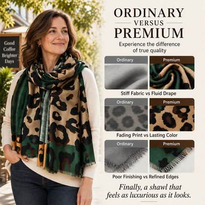 ✨🧣 Versatile Lightweight Leopard Print Shawl Scarf