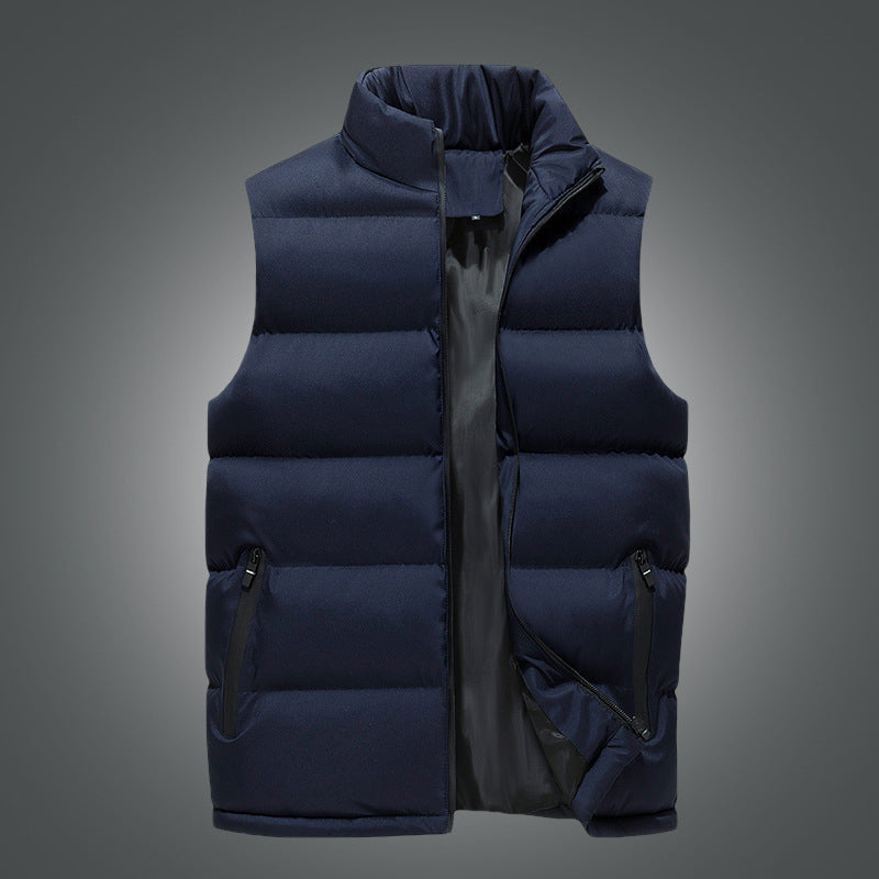 Men's Classic Stand Collar Padded Vest