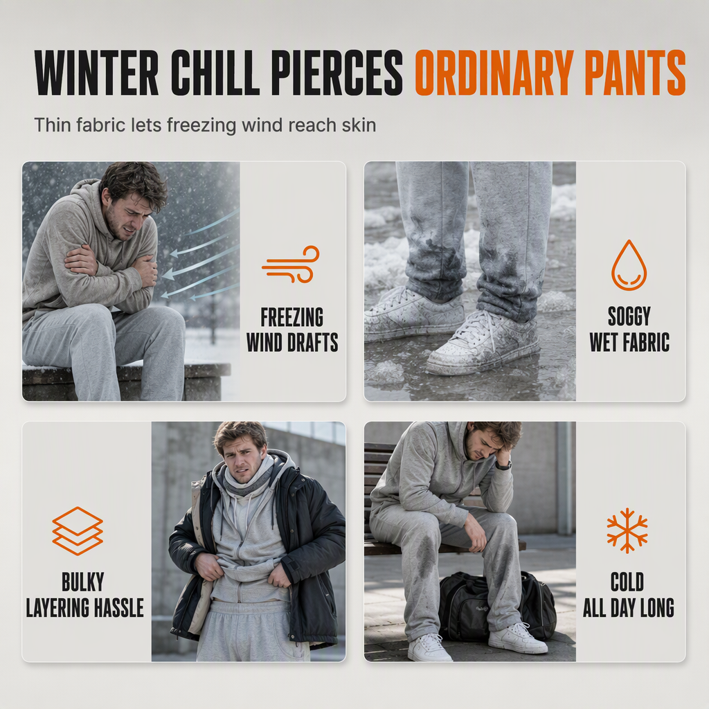 ✨Unisex Relaxed-Fit Sports Pants with Sherpa Lining