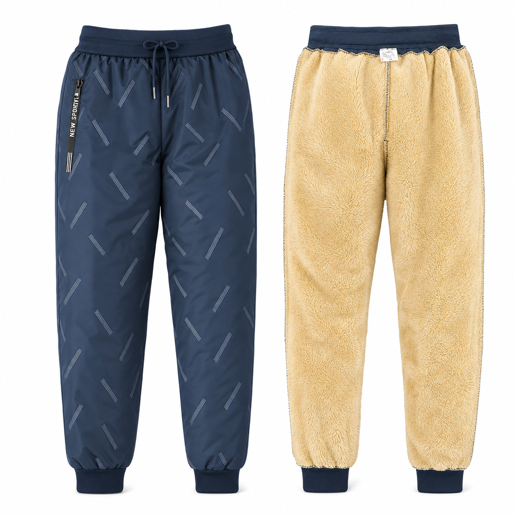 ✨Unisex Relaxed-Fit Sports Pants with Sherpa Lining