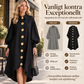 Kvinnor Vintage-knäppklänning med bubbla ärm