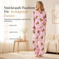 👚 Mjukt milk-silk pyjamas set för kvinnor – Långärmad topp och långbyxor, avslappnad loungedräkt ✨