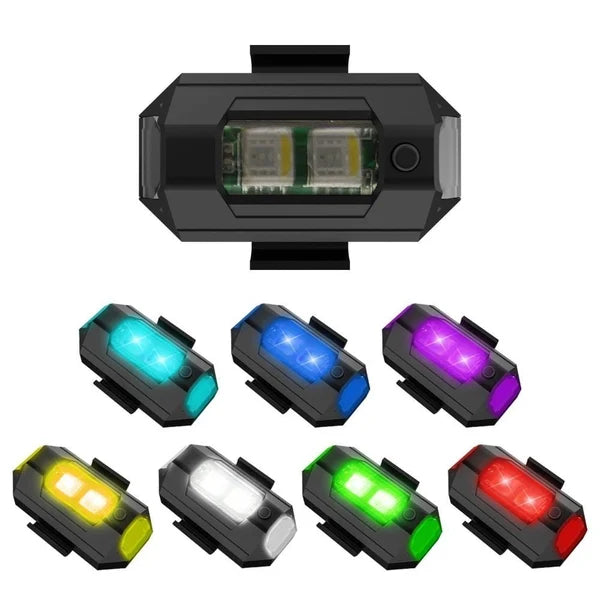 Stroboskop LED antykolizyjny 7 kolorów chłodnych świateł