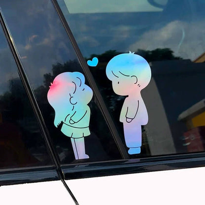 【3 sztuki w 1 opakowaniu】Lovely couple car sticker