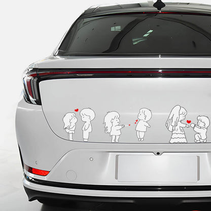 【3 sztuki w 1 opakowaniu】Lovely couple car sticker