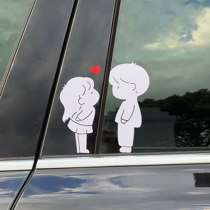 【3 sztuki w 1 opakowaniu】Lovely couple car sticker