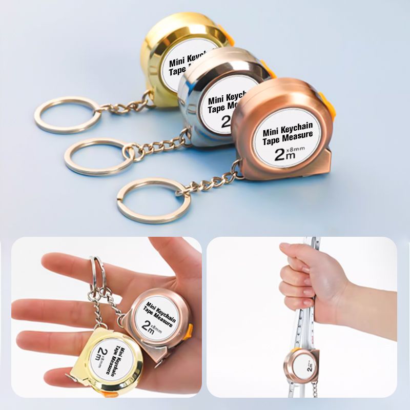 【🔥Kup 1 i otrzymaj 1 gratis】2m Mini Keychain Tape Measure