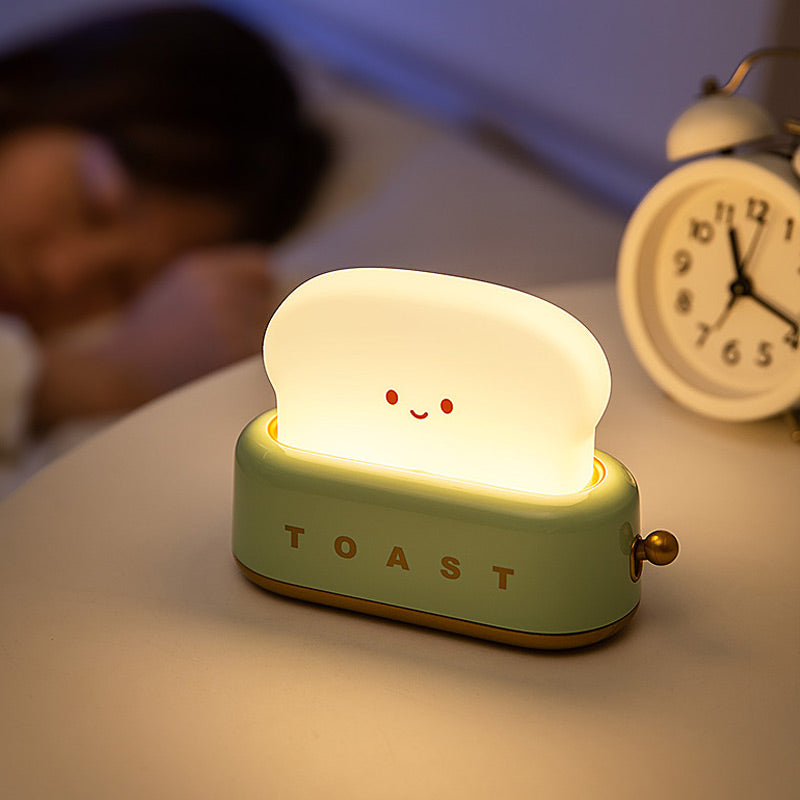 Śliczna lampka nocna na biurko w kształcie tostera